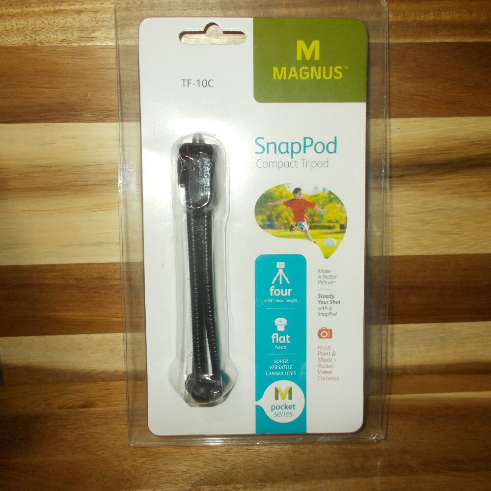 Tabletop Compact Tripod NEW 4.55 IN. Flexible Magnus Max Load 1.1 LB